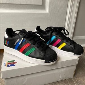 Adidas Superstar Kids, Size 4, gently worn